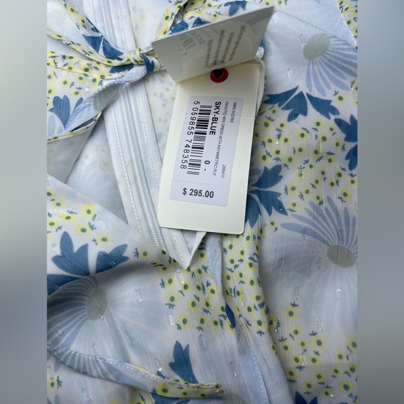 Ted Baker Suziiee floral-print woven mini dress With Asymmetric Ruffles Size 0 - Picture 15 of 16